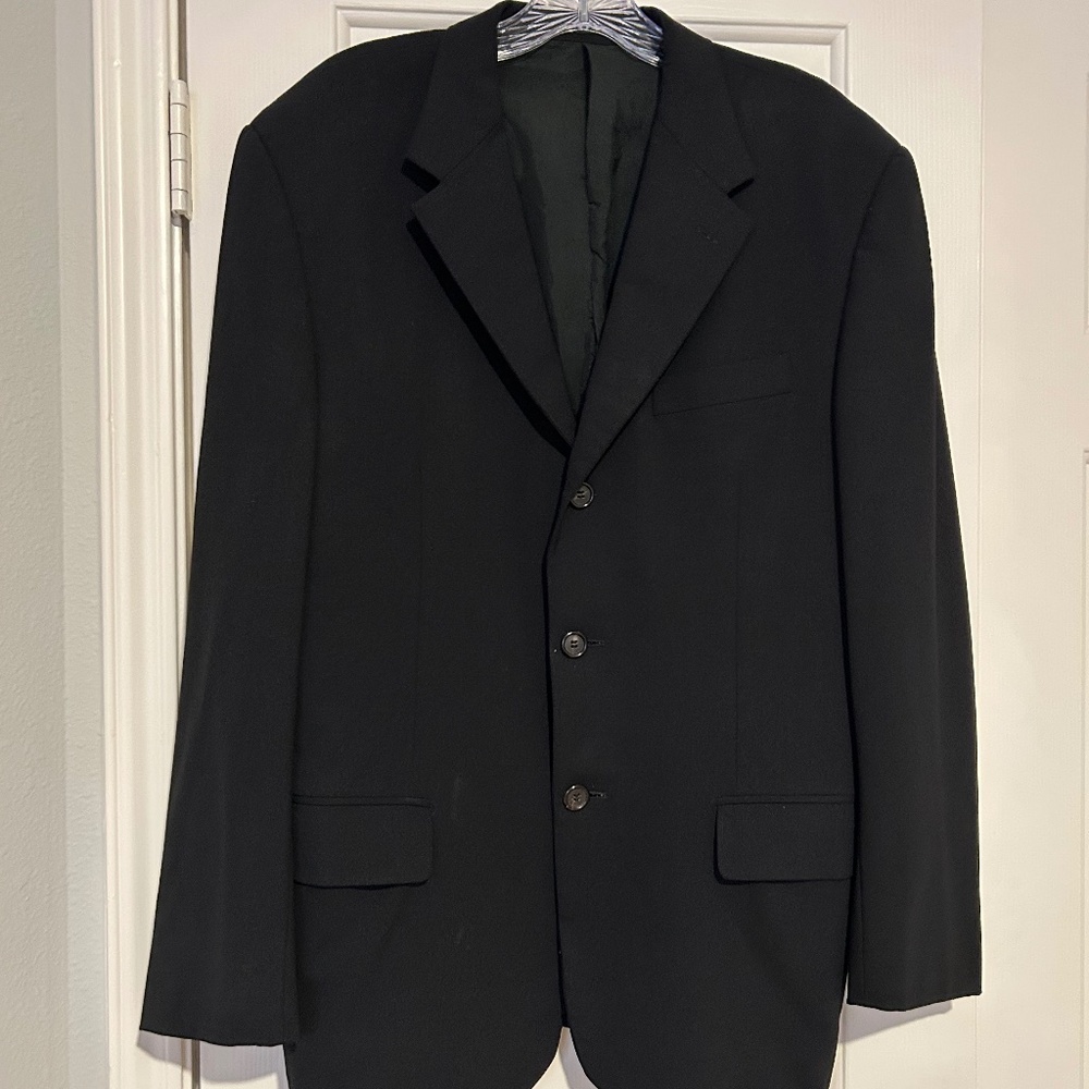 Prada Black Suit Jacket for Men Size 50R Designer ~ Luxury ~ Classic!